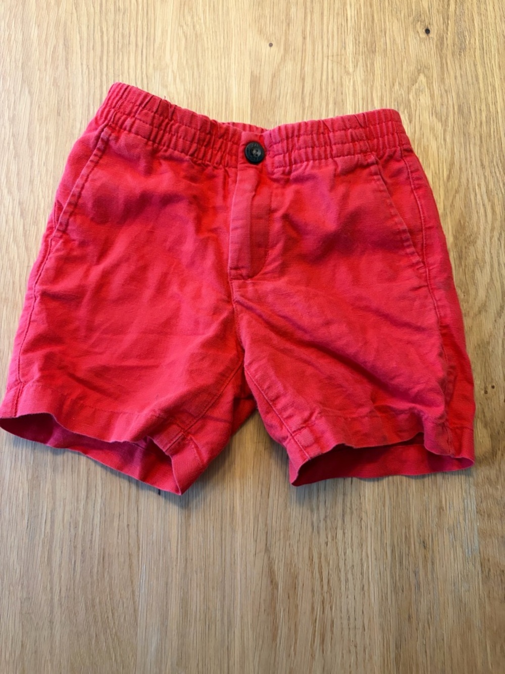 Janie and Jack Boys Red Pull-On Shorts Elastic Waist Toddler 4T